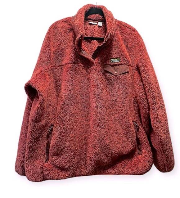 L.L. Bean Jackets & Blazers - L.L.Bean Woman’s Hi-Pile Outdoor Cabin Gorpcore Utility CozyPullover Fleece- 2X